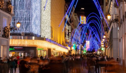 Calle Preciados de Madrid, una de las vías más comerciales