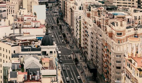 Las tiendas de Gran Vía en Madrid