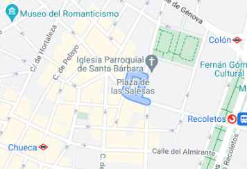 Google Maps Barrio de Las Salesas Madrid