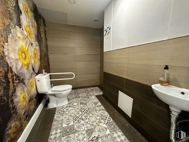 Retail for rent at Carretera Canillas, 144, Hortaleza, Madrid, 28043 with toilet, sink, toilet seat, wall, bathroom, flooring, plumbing fixture, floor, interior design and plumbing around