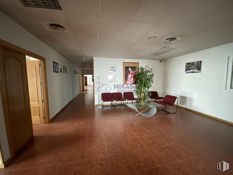 Industrial for sale & for rent at Calle Electrónica, Alcorcón, Madrid, 28923 with houseplant, chair, door, flooring, floor, wall, interior design, ceiling, furniture and lighting around