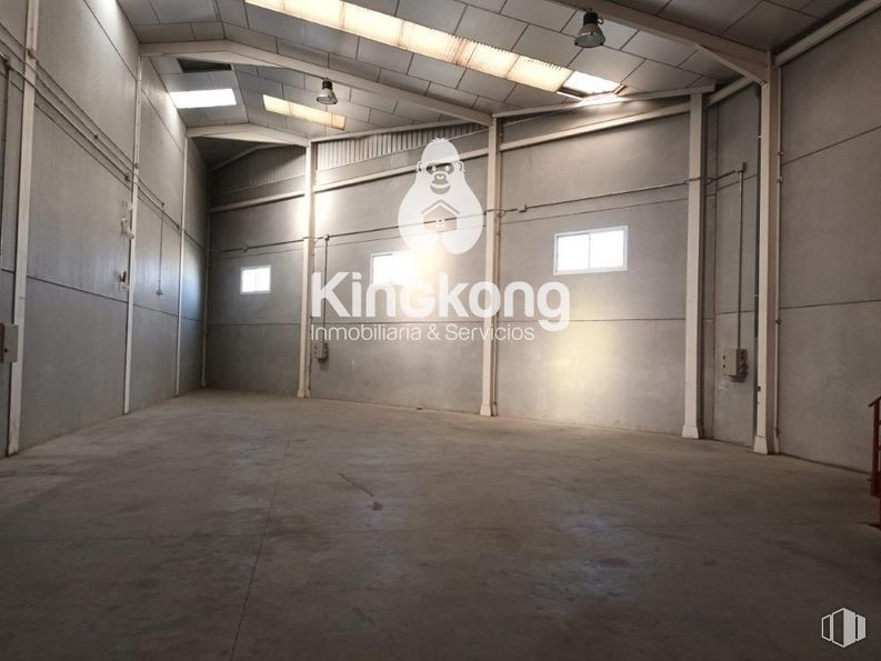 Industrial for sale at Zona industrial, Campo Real, Madrid, 28510 with flooring, floor, wood, art, space, ceiling, symmetry, concrete, city and font around