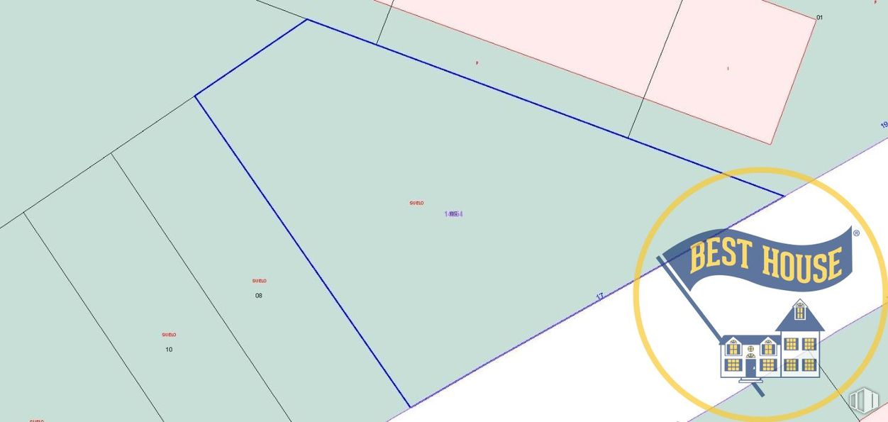 Land for sale at Zona Cruz Roja, Cuenca, 16002 with rectangle, triangle, parallel, font, symmetry, slope, pattern, circle, electric blue and diagram around