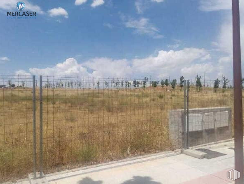 Land for sale at Avenida Brihuega, Cabanillas del Campo, Guadalajara, 19171 with cloud, sky, plant community, ecoregion, fence, land lot, natural landscape, electricity, plain and overhead power line around