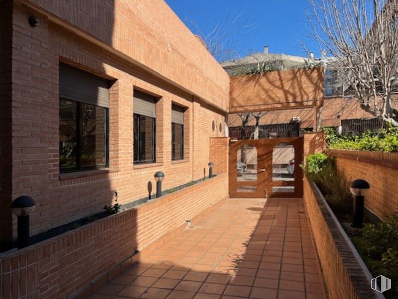 Local en venta en Calle Agastia, Ciudad Lineal, Madrid, 28043 con ventana, durante el día, planta, edificio, cielo, superficie de la carretera, madera, albañilería, ladrillo y barrio alrededor