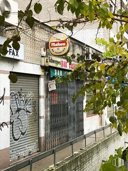 Retail for rent at Calle Cebreros, La Latina, Madrid, 28011 with plant, building, neighbourhood, facade, tree, fence, tints and shades, house, road and city around