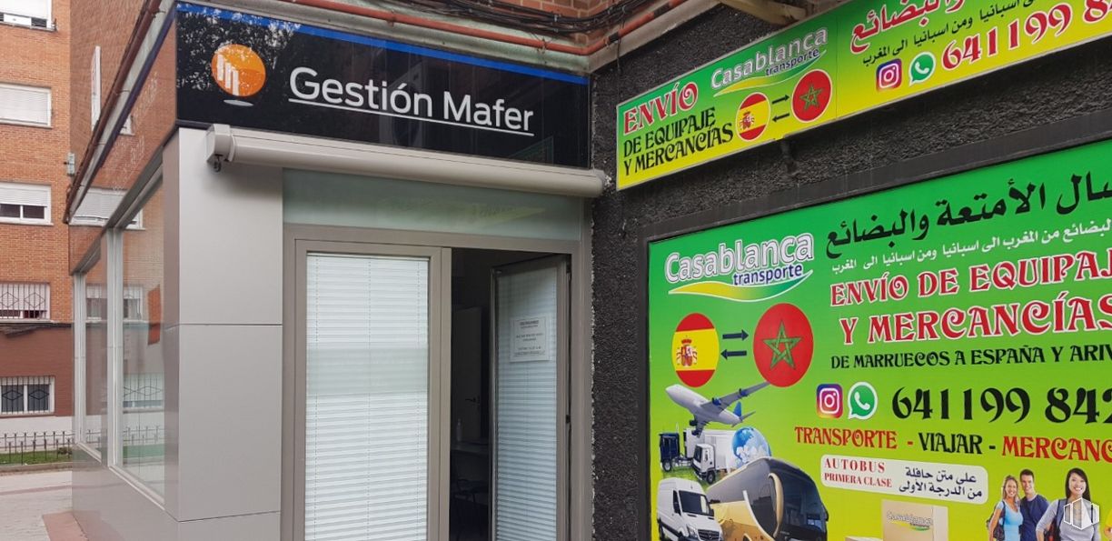 Local en venta en Calle Oriente, 8, Fuenlabrada, Madrid, 28945 con fuente, accesorio, gas, fachada, señalización, publicidad, logotipo, máquina, gráficos y puerta alrededor