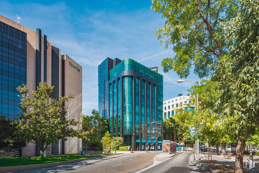 Oficina en alquiler en Paseo Castellana, 41, Chamberí, Madrid, 28046 con edificio, cielo, planta, nube, infraestructura, árbol, diseño urbano, vegetación, bloque de torres y zona residencial alrededor