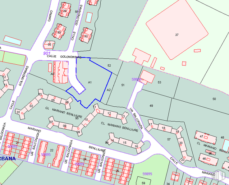 Suelo en venta en Calle Golondrinas, 5, Collado Villalba, Madrid, 28400 con producto, mapa, mundo, diseño urbano, fuente, línea, paralelo, patrón, tecnología y planificar alrededor