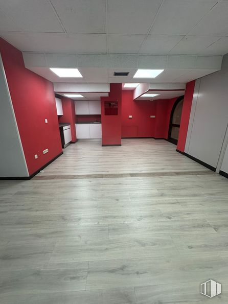 Office for rent at Calle Téllez, 24, Retiro, Madrid, 28007 with light fixture, lighting, door, flooring, floor, wood flooring, ceiling, hardwood, laminate flooring and wood stain around