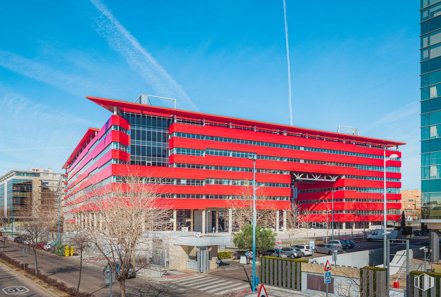 Oficina en alquiler en Edificio Square Garden, Calle Marie Curie, 9, Rivas-Vaciamadrid, Madrid, 28529 con edificio, ventana, cielo, planta, diseño urbano, árbol, bloque de torre, condominio, NUBE y bienes raíces alrededor