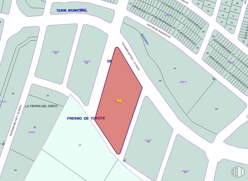 Land for sale at Calle Alondra, Fresno de Torote, Madrid, 28815 with property, ecoregion, infrastructure, map, land lot, slope, font, line, urban design and parallel around