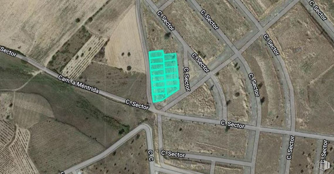 Land for sale at Calle Sector, Las Ventas de Retamosa, Toledo, 45183 with packaged goods, ecoregion, map, infrastructure, land lot, thoroughfare, urban design, font, landscape and road around