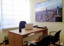 Office for rent at Calle Nuñez Morgado, 6, Chamartín, Madrid, 28036 with chair, desk, laptop, window, window blind, furniture, electronic device, office equipment, table and interior design around