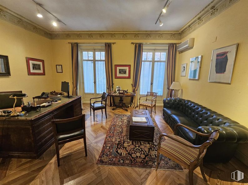 Office for rent at Calle Velázquez, Salamanca, Madrid, 28006 with chair, couch, desk, picture frame, table, furniture, interior design, flooring, floor and wood around