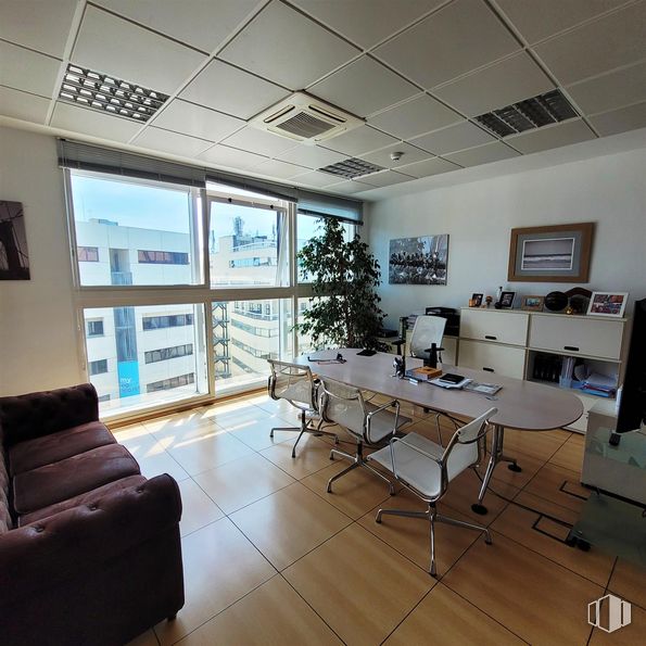 Office for sale & for rent at Calle María Tubau, Fuencarral - El Pardo, Madrid, 28050 with chair, couch, houseplant, furniture, table, picture frame, interior design, architecture, flooring and floor around