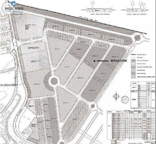 Land for sale at Calle Mayal, 14, Quer, Guadalajara, 19209 with map, font, line, schematic, parallel, pattern, slope, plan, engineering and rectangle around