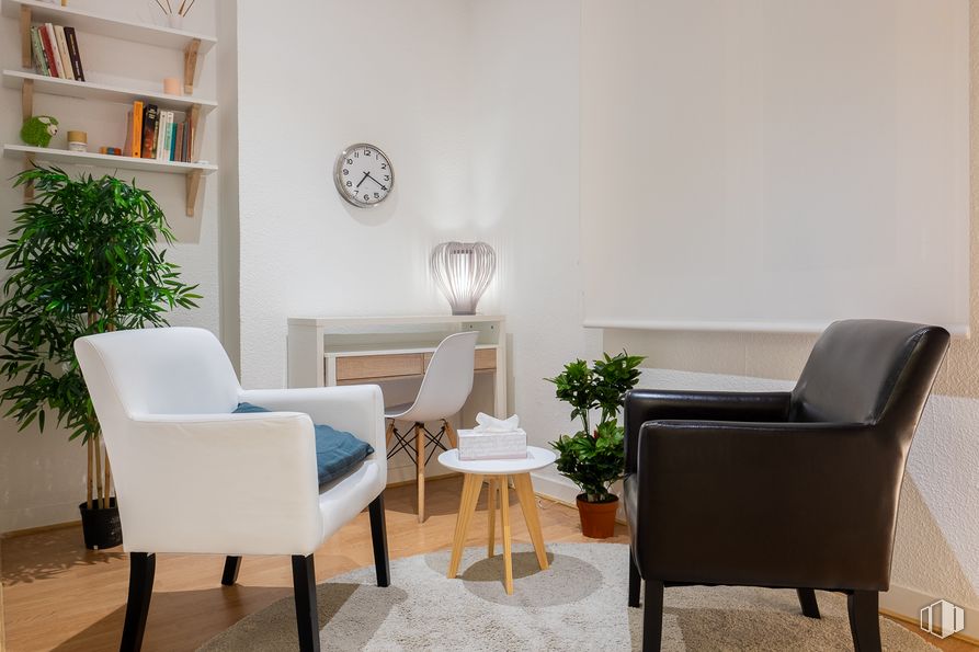 Oficina en alquiler en Calle Los Madrazo, 28, Centro, Madrid, 28014 con planta de interior, planta, mueble, propiedad, comodidad, mesa, silla, madera, diseño de interiores, piso y entrada de estar alrededor