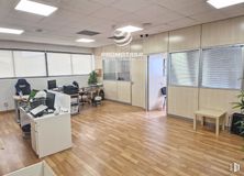 Office for rent at Polígono industrial Los Areneros, Rivas-Vaciamadrid, Madrid, 28529 with table, lighting, window blind, furniture, plant, houseplant, chair, desk, wood and interior design around