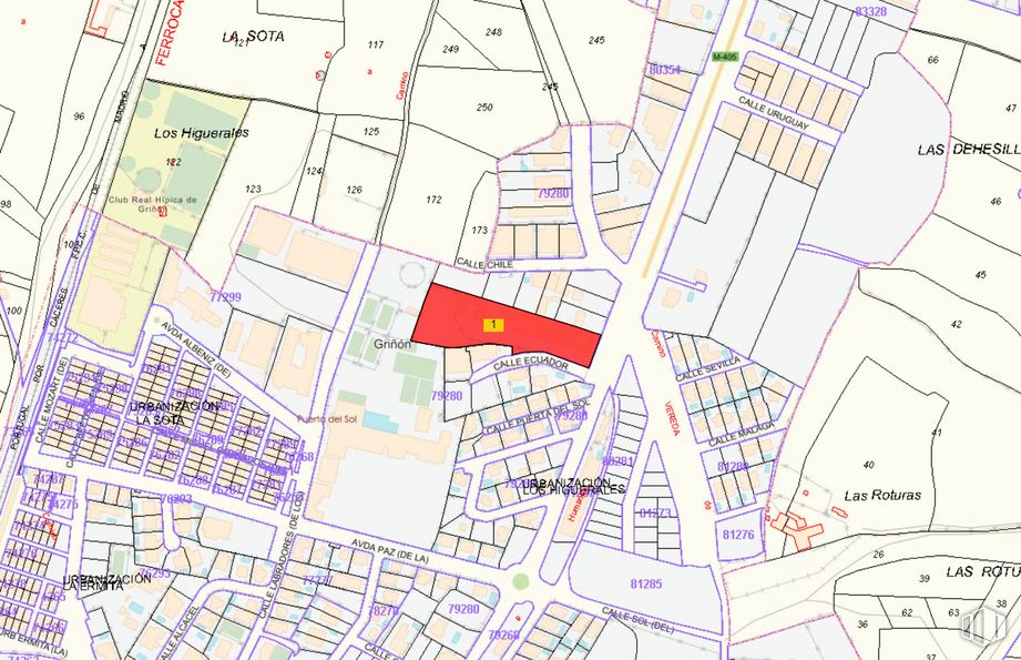 Suelo en venta en Carretera Humanes, Griñón, Madrid, 28971 con propiedad, ecorregión, mapa, mundo, infraestructura, diseño urbano, arquitectura, lote de terreno, pendiente y fuente alrededor