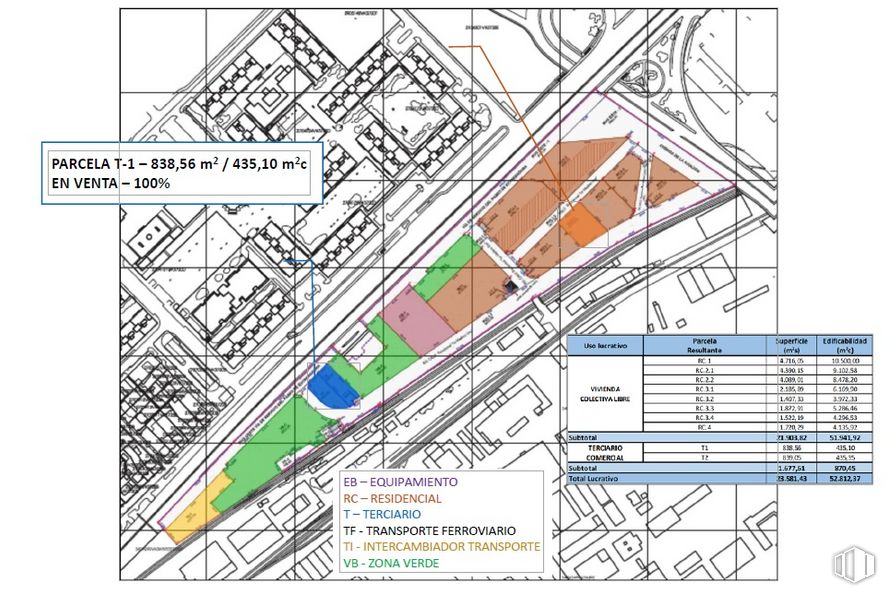 Suelo en venta en Calle Robert Capa , La Latina, Madrid, 28024 con productos envasados, mapa, pendiente, fuente, rectángulo, en paralelo, diseño urbano, triángulo, ingeniería y plan alrededor