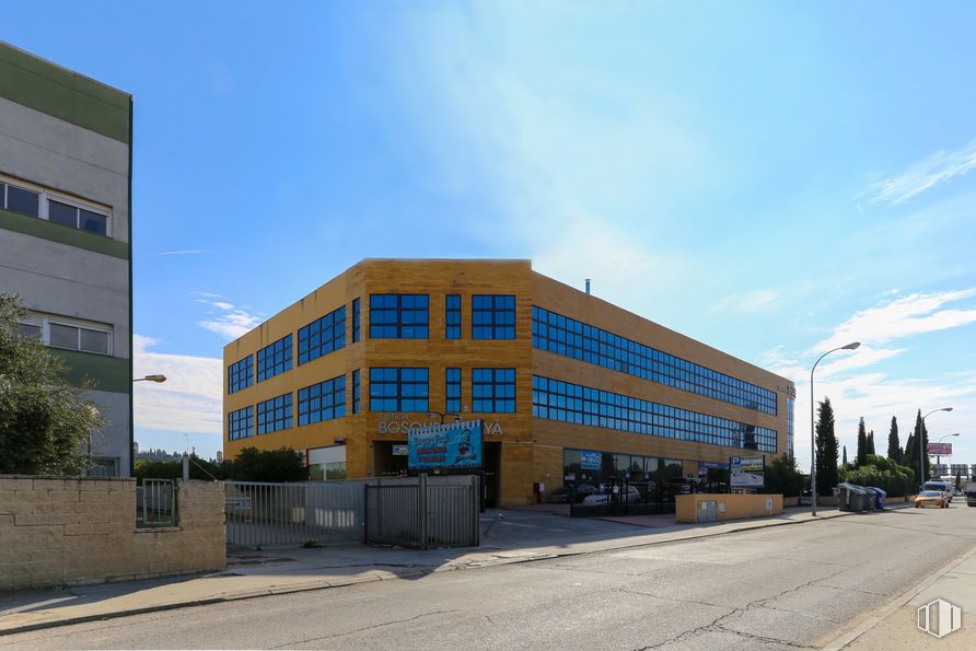 Oficina en alquiler en Calle Progreso, Getafe, Madrid, 28906 con edificio, cielo, nube, ventana, luz de la calle, diseño urbano, edificio comercial, árbol, inmobiliario y fachada alrededor