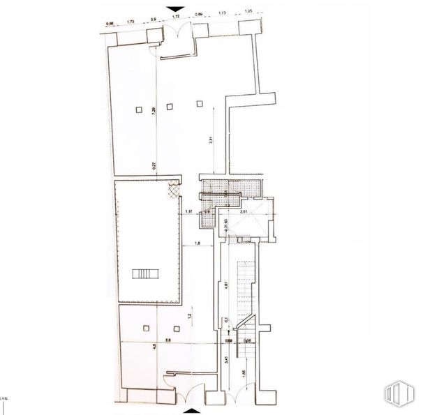 Retail for sale at Centro - Gran Vía, Centro, Madrid, 28004 with white, schematic, diagram, technical drawing, plan, map and floor plan around