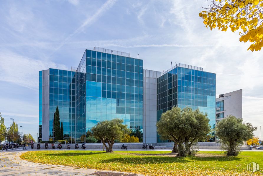 Oficina en alquiler en Edificio Egeo, Avenida Partenón, 4-6 , Barajas, Madrid, 28042 con edificio, planta, nube, cielo, tiempo de día, propiedad, rascacielos, árbol, diseño urbano y bloque de pisos alrededor