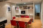 Office for rent at Calle Raimundo Lulio, 7, Chamberí, Madrid, 28010 with chair, bookcase, table, light fixture, picture frame, furniture, property, shelf, interior design and shelving, building around