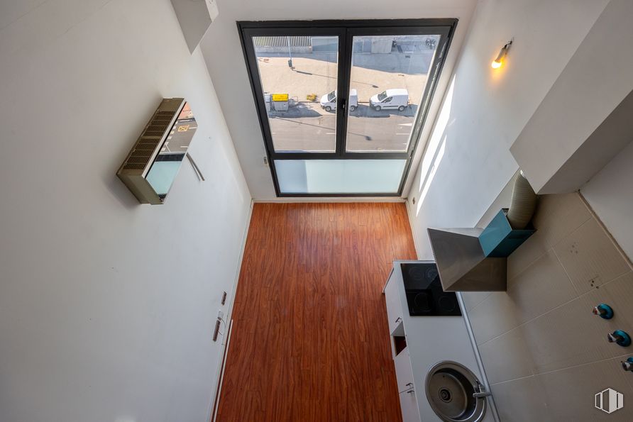 Oficina en alquiler en Soho Leganés, Calle Arquímedes, 3, Leganés, Madrid, 28914 con puerta, accesorio, edificio, madera, suelo, suelos, madera dura, hall, rectángulo y planta de interior alrededor