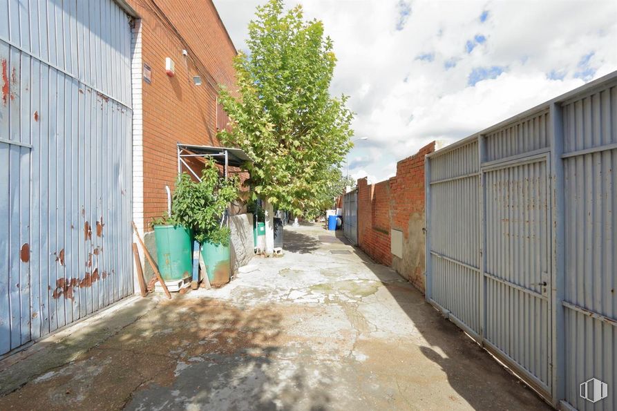 Nave en venta en Polígono Colonia Fin de Semana, San Blas - Canillejas, Madrid, 28022 con casa, durante el día, cielo, planta, nube, infraestructura, edificio, superficie de la carretera, madera y asfalto alrededor