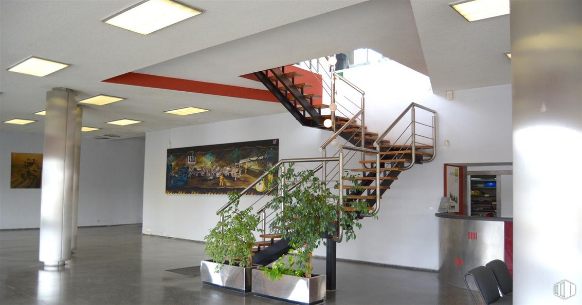 Nave en venta en Polígono industrial Los Areneros, Rivas-Vaciamadrid, Madrid, 28529 con planta de interior, lámpara, alumbrado, planta, marco, interiorismo, arquitectura, edificio, arte y suelo alrededor