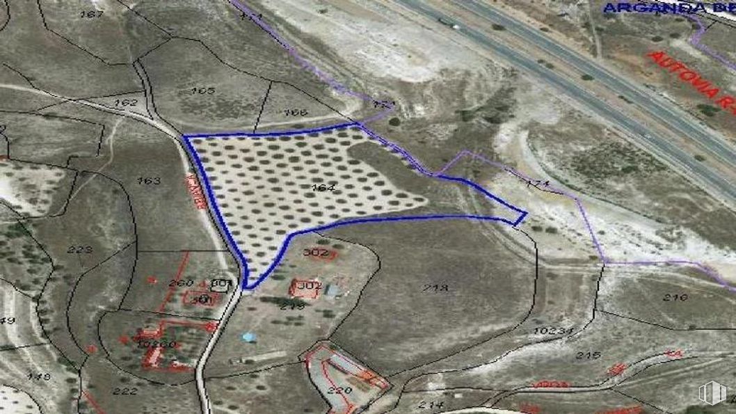 Suelo en venta en Polígono 8 Parcela 164, Arganda del Rey, Madrid, 28500 con ecorregión, mapa, fenómeno geológico, pendiente, carretera, captura de pantalla, paisaje y diseño urbano alrededor