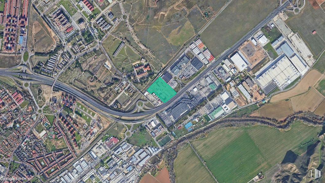 Suelo en venta en Zona Industrial, Alcalá de Henares, Madrid, 28805 con edificio, propiedad, terreno, vía pública, diseño urbano, mapa, zona residencial, barrio, espacio público y árbol alrededor