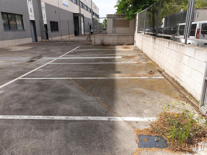 Nave en alquiler en Zona industrial Villaverde, Villaverde, Madrid, 28021 con ventana, edificio, superficie de la carretera, planta, asfalto, lote de terreno, línea, acera, árbol y alquitrán alrededor