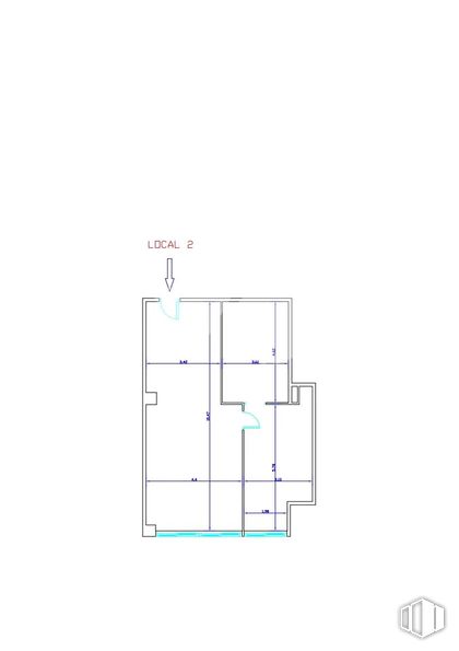 Nave en venta en Zona Simancas, San Blas - Canillejas, Madrid, 28037 con blanco, texto, fuente, dibujo, número, plan, diagrama, esquema, dibujo técnico y mapa alrededor