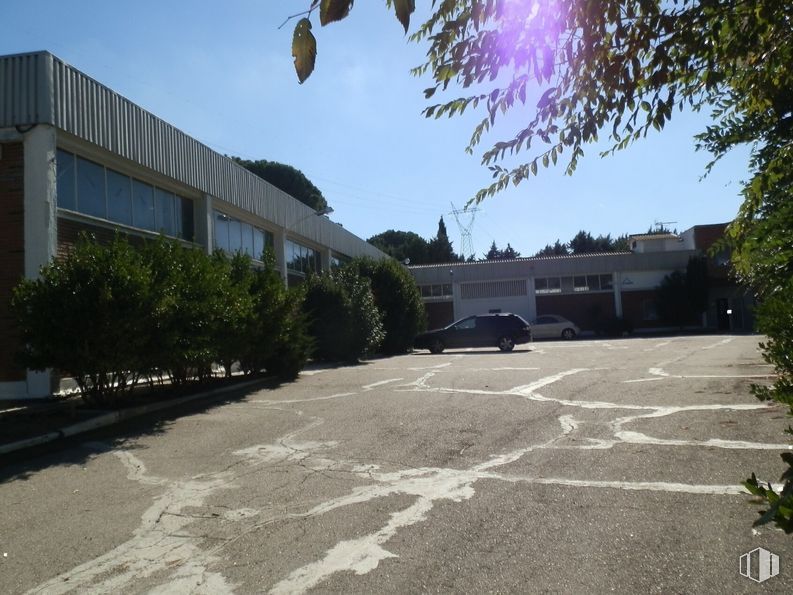 Nave en alquiler y venta en Zona industrial Paracuellos, Paracuellos de Jarama, Madrid, 28860 con edificio, cielo, planta, día, propiedad, rueda, infraestructura, superficie de carretera, árbol y asfalto alrededor