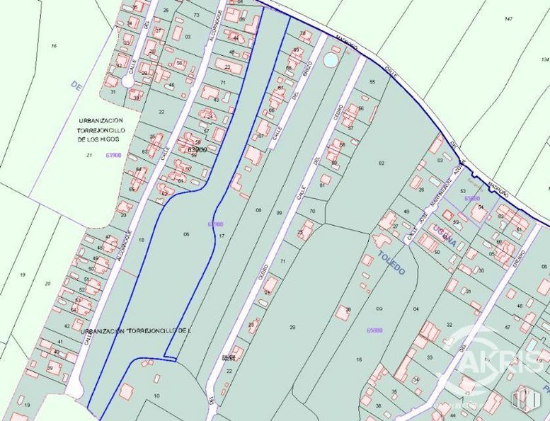 Suelo en venta en Urbanización Torrejoncillo Higos, Ugena, Toledo, 45217 con ecorregión, mapa, pendiente, mundo, diseño urbano, fuente, en paralelo, patrón, plan y diseño alrededor