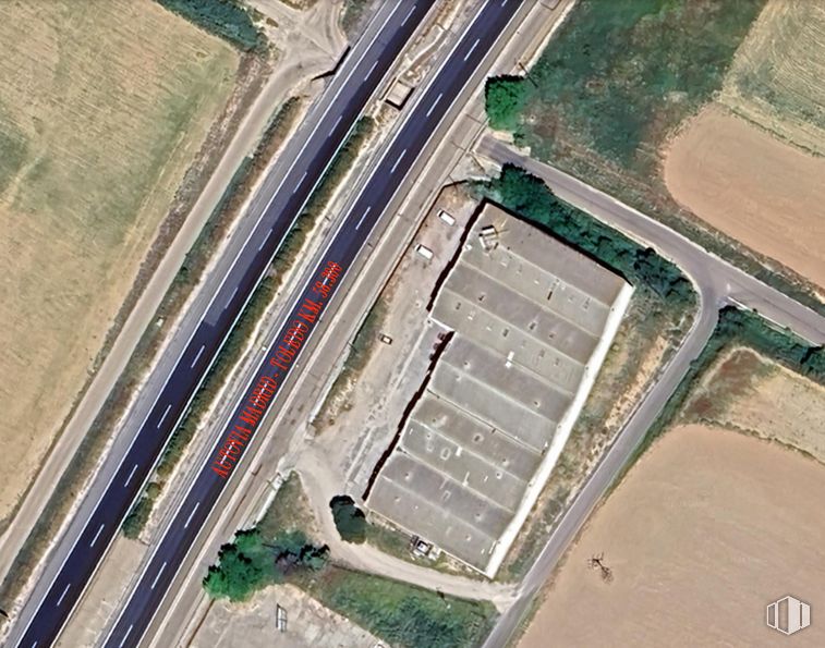 Industrial for rent at Autovía A-42, km 58,300, Olías del Rey, Toledo, 45280 with transport hub, land lot, urban design, thoroughfare, landscape, road, road surface, city, bird's-eye view and intersection around