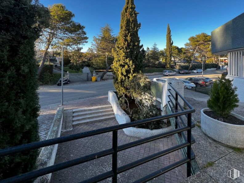 Local en venta en Calle Valle Cares, 22, Boadilla del Monte, Madrid, 28660 con maceta, planta, cielo, superficie de la carretera, luz de la calle, agua, asfalto, coche, árbol y barrio alrededor