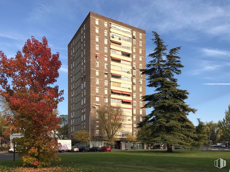 Local en venta en Zona Moratalaz, Moratalaz, Madrid, 28030 con edificio, cielo, nube, planta, durante el día, propiedad, árbol, bloque de pisos, ventana y diseño urbano alrededor