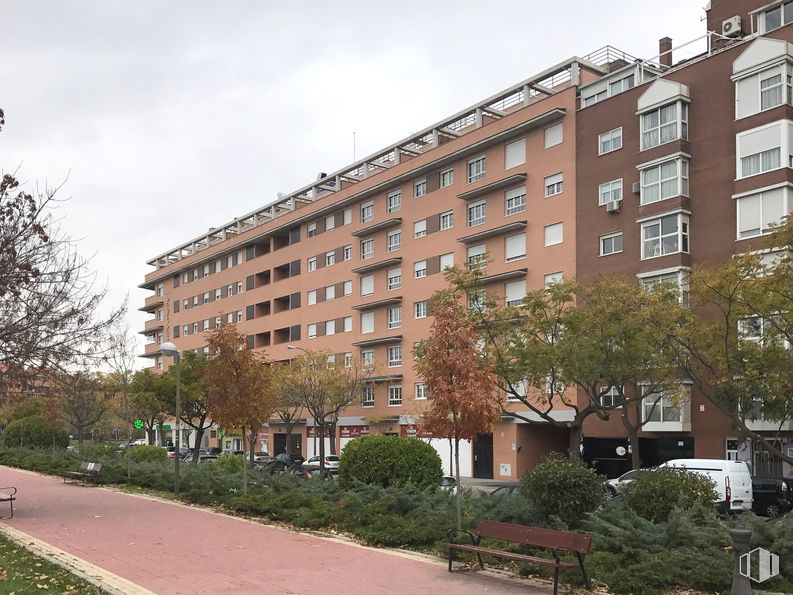 Local en alquiler y venta en Paseo Ginebra, 35, San Blas - Canillejas, Madrid, 28022 con edificio, mesa de trabajo, planta, cielo, propiedad, ventana, nube, árbol, barrio y diseño urbano alrededor