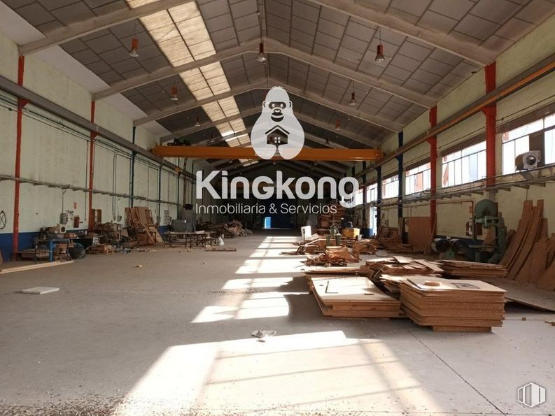 Industrial for sale & for rent at Polígono industrial El Guijar, Arganda del Rey, Madrid, 28500 with wood, interior design, flooring, beam, building, ceiling, city, shade, art and hardwood around