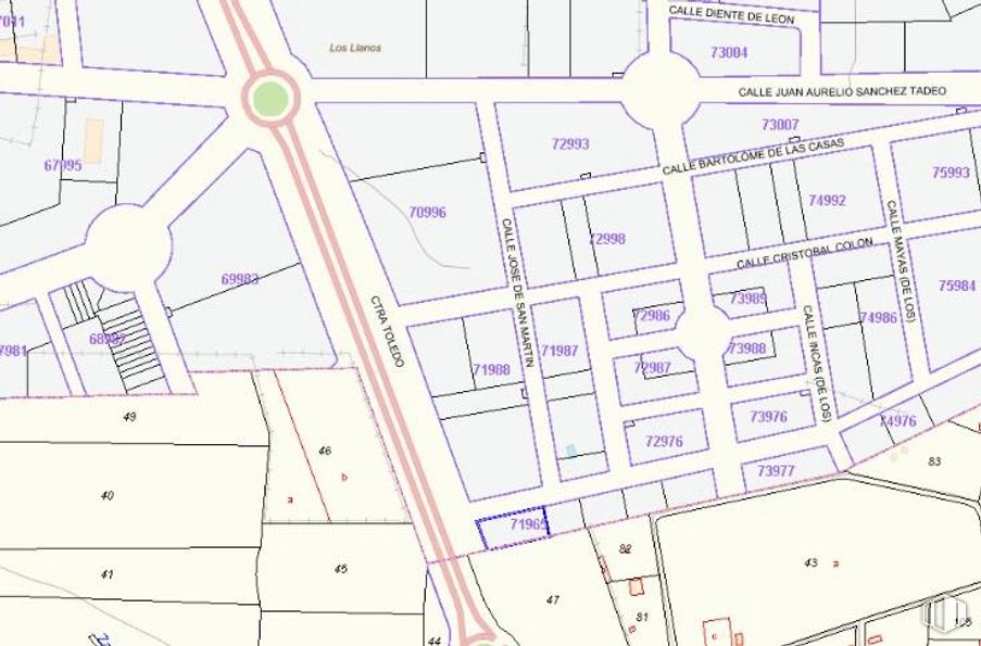 Land for sale at Calle Alonso Dávila, Ávila, 05002 with property, ecoregion, map, rectangle, land lot, urban design, font, line, schematic and parallel around