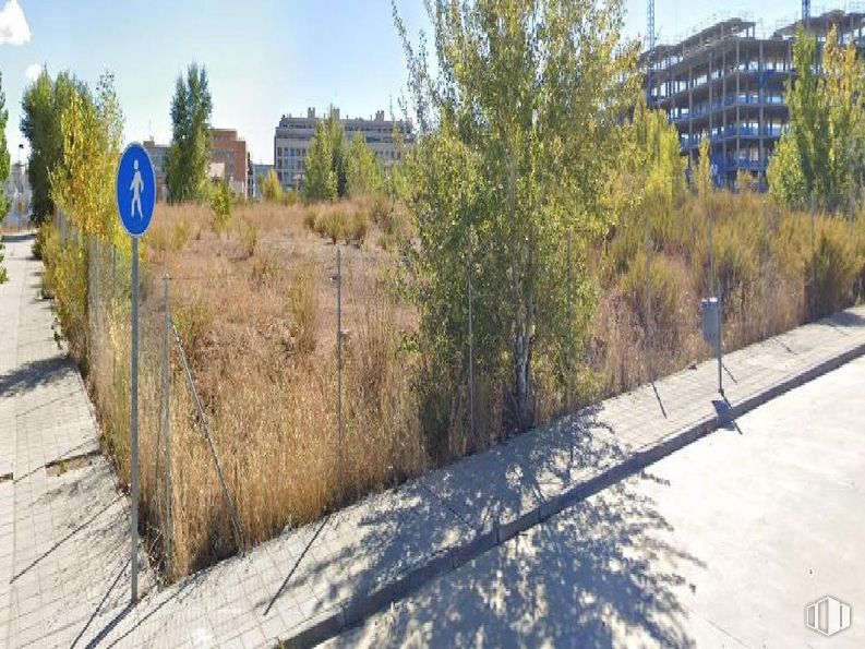 Land for sale at Calle Antonio Fernández Molina, 8, Guadalajara, 19005 with building, plant, sky, road surface, land lot, asphalt, grass, neighbourhood, residential area and tree around