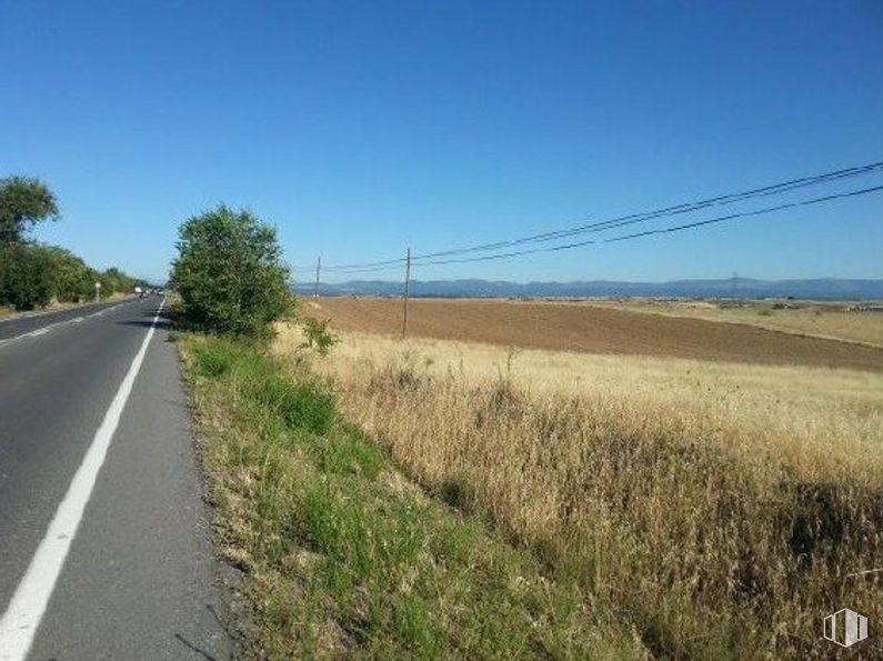 Land for sale at Camino Arroyo Hondo, Navalcarnero, Madrid, 28600 with sky, ecoregion, plant, road surface, tree, asphalt, natural landscape, thoroughfare, road and plain around