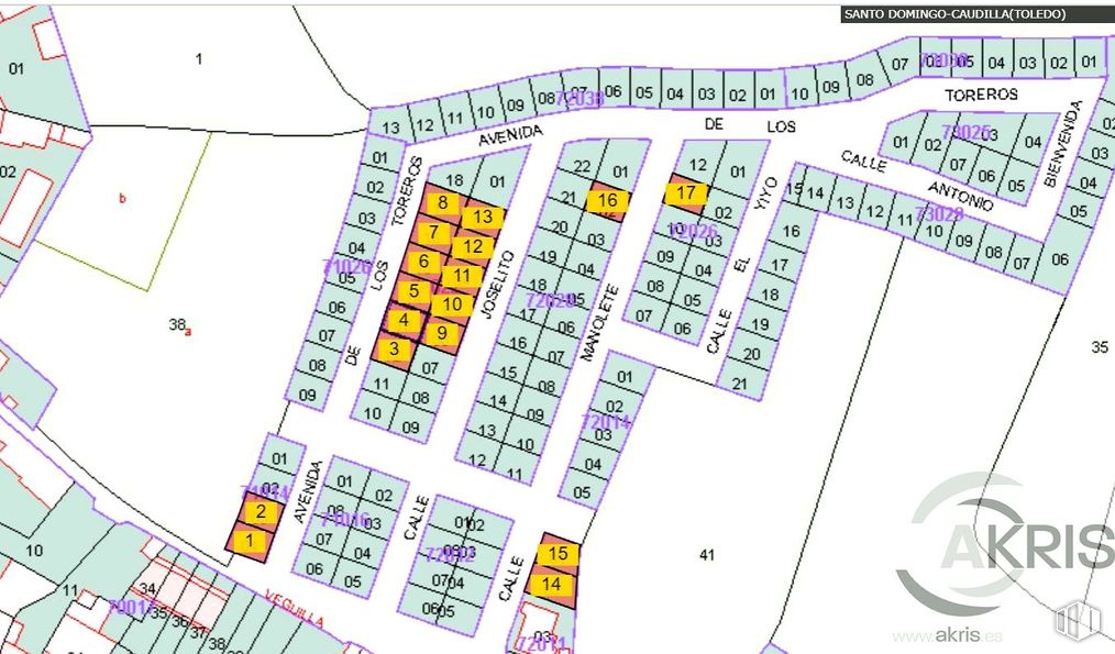 Land for sale at Avenida Toreros, Valdeverdeja, Toledo, 45526 with map and plan around