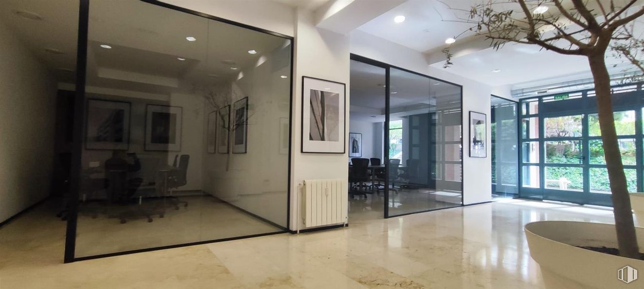 Oficina en alquiler en Paseo Habana, 35, Chamartín, Madrid, 28036 con propiedad, edificio, sofá, madera, marco, interiorismo, hall, suelo, puerta y suelos alrededor