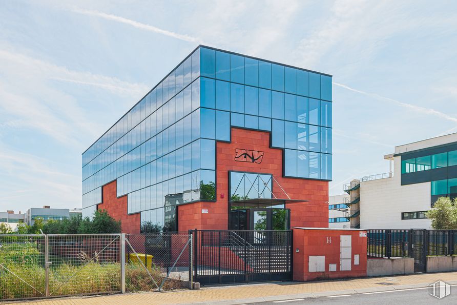 Oficina en alquiler en Calle Diego Marín Aguilera, 14, Leganés, Madrid, 28919 con edificio, cielo, propiedad, nube, ventana, diseño urbano, barrio, pared, zona residencial y edificio comercial alrededor