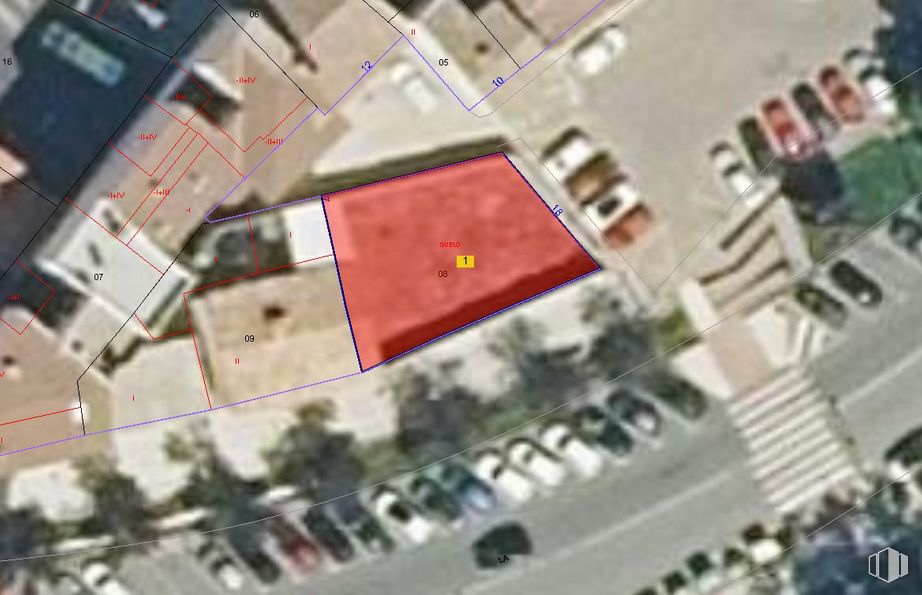 Land for sale at Centro, Illescas, Toledo, 45200 with map, plan, aerial photography, intersection, bird's-eye view, screenshot, parking lot and parking around